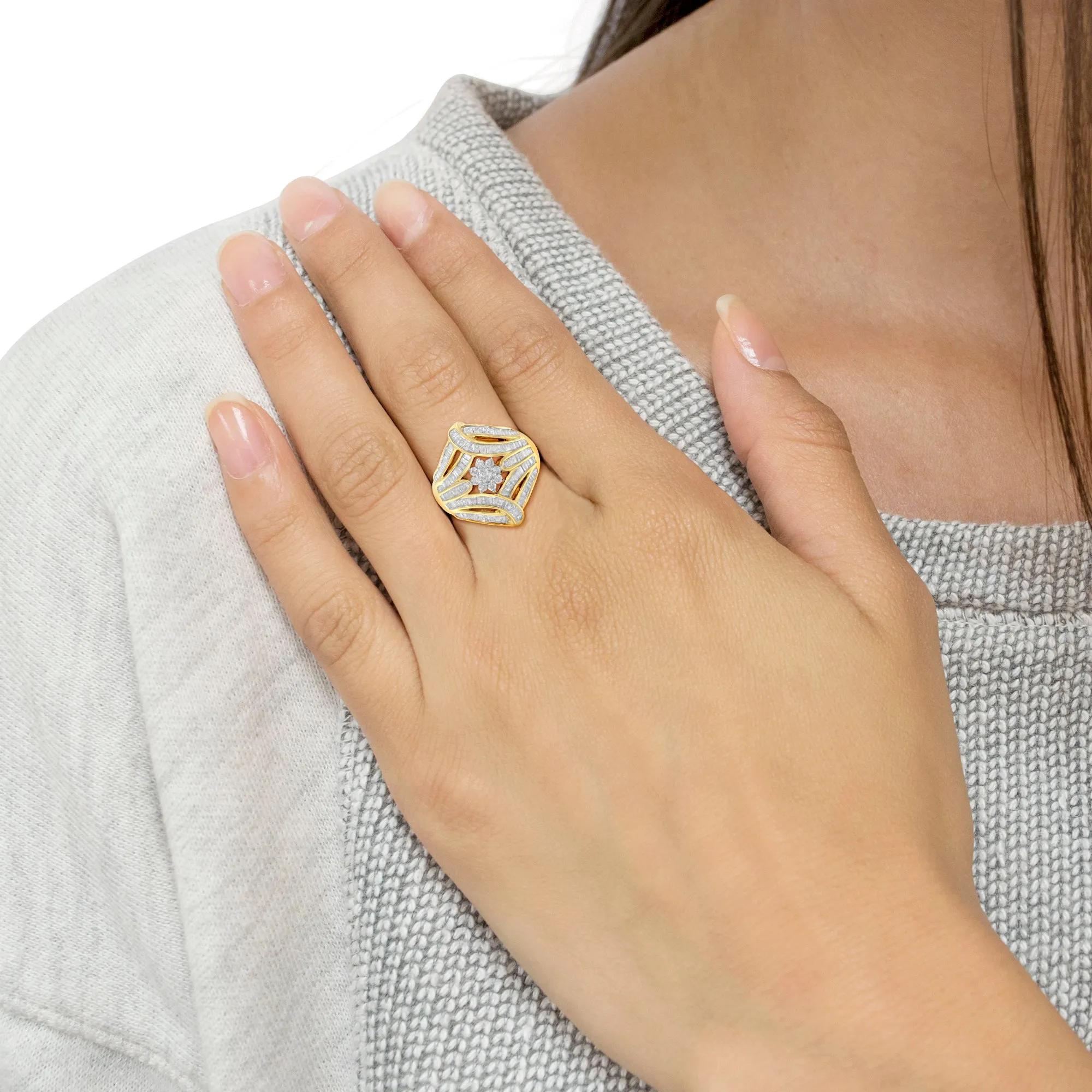 10K Yellow Gold Diamond Ring