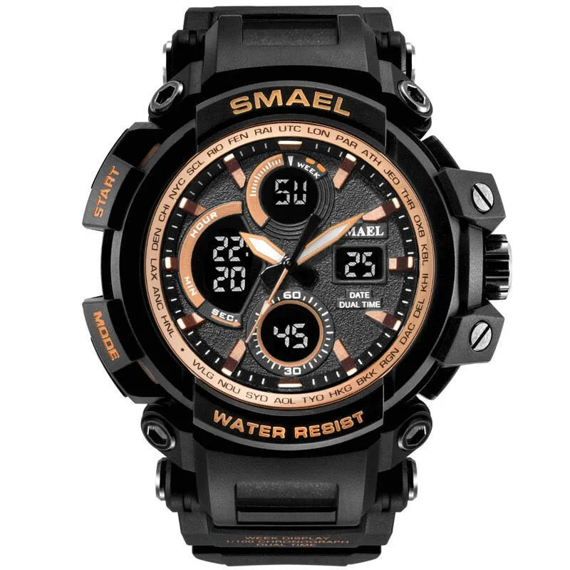 1708B Sport Watches Waterproof Men Watch LED Digital Watch Military Male Clock Relogio Masculino erkek kol saati Men Watch