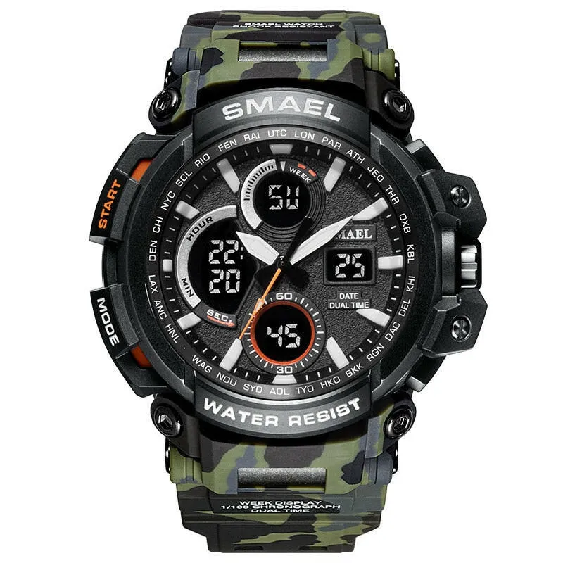 1708B Sport Watches Waterproof Men Watch LED Digital Watch Military Male Clock Relogio Masculino erkek kol saati Men Watch