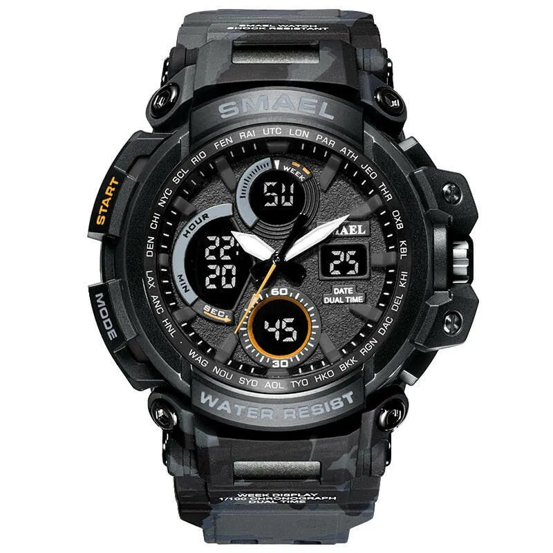 1708B Sport Watches Waterproof Men Watch LED Digital Watch Military Male Clock Relogio Masculino erkek kol saati Men Watch