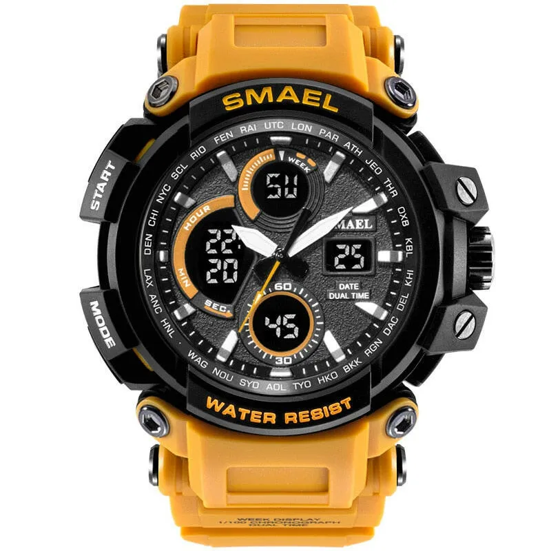 1708B Sport Watches Waterproof Men Watch LED Digital Watch Military Male Clock Relogio Masculino erkek kol saati Men Watch