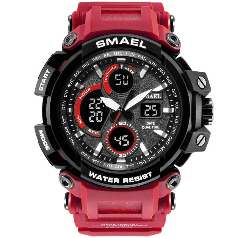 1708B Sport Watches Waterproof Men Watch LED Digital Watch Military Male Clock Relogio Masculino erkek kol saati Men Watch
