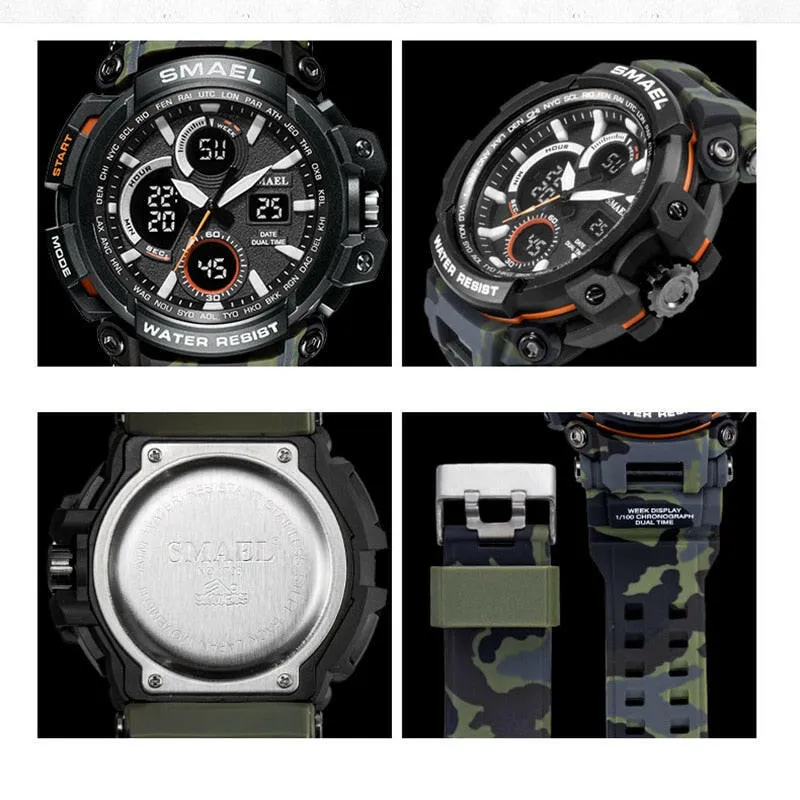 1708B Sport Watches Waterproof Men Watch LED Digital Watch Military Male Clock Relogio Masculino erkek kol saati Men Watch