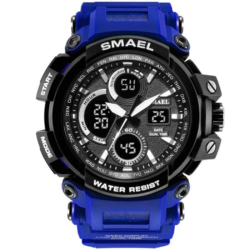 1708B Sport Watches Waterproof Men Watch LED Digital Watch Military Male Clock Relogio Masculino erkek kol saati Men Watch