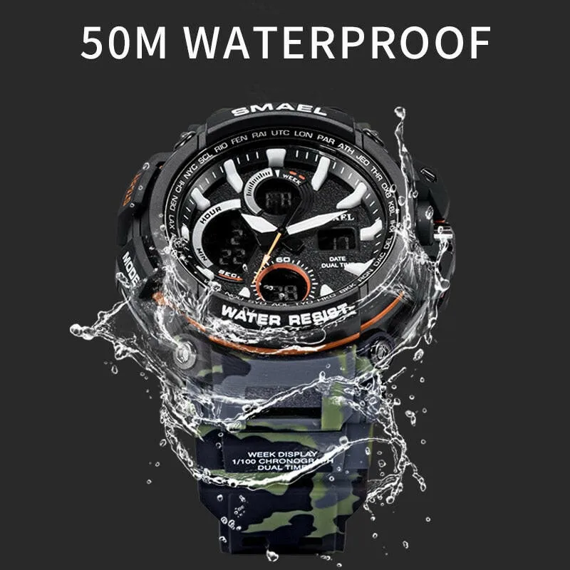 1708B Sport Watches Waterproof Men Watch LED Digital Watch Military Male Clock Relogio Masculino erkek kol saati Men Watch