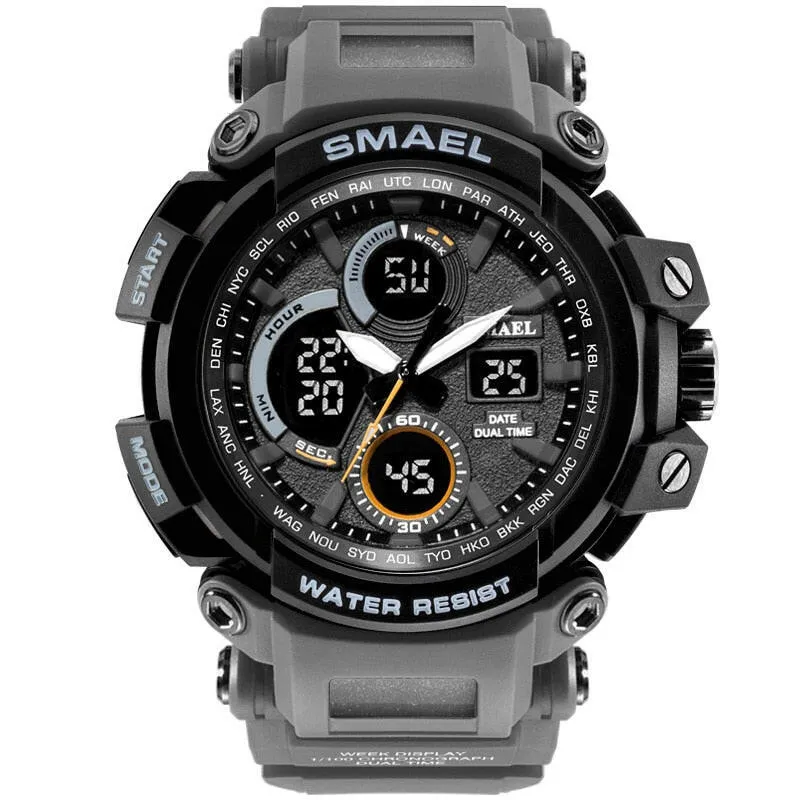 1708B Sport Watches Waterproof Men Watch LED Digital Watch Military Male Clock Relogio Masculino erkek kol saati Men Watch