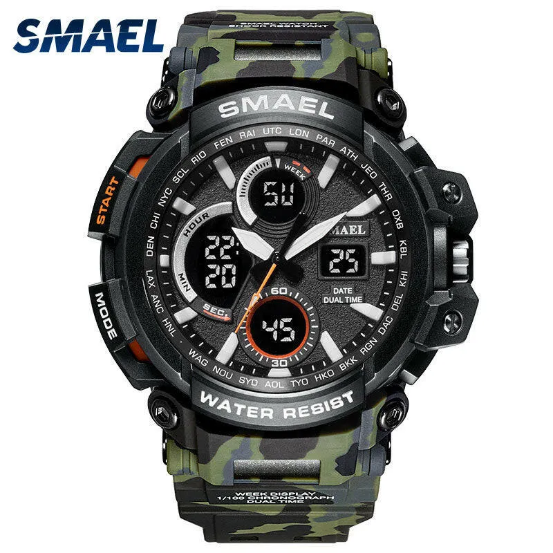 1708B Sport Watches Waterproof Men Watch LED Digital Watch Military Male Clock Relogio Masculino erkek kol saati Men Watch