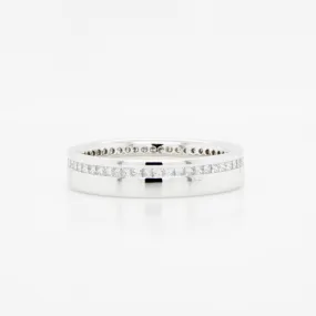 18ct White Gold Full Set Diamond Ring .54ct