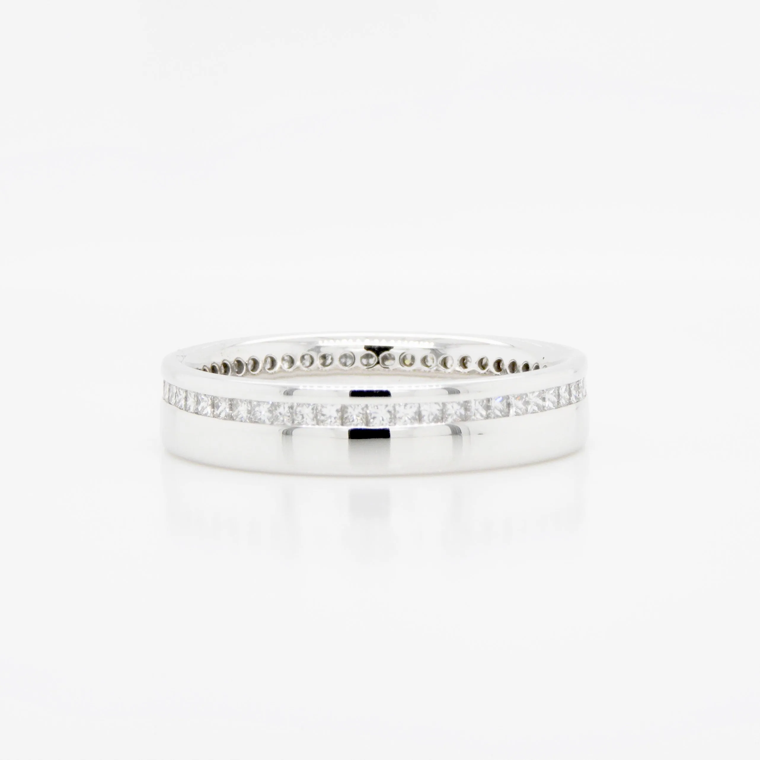 18ct White Gold Full Set Diamond Ring .54ct