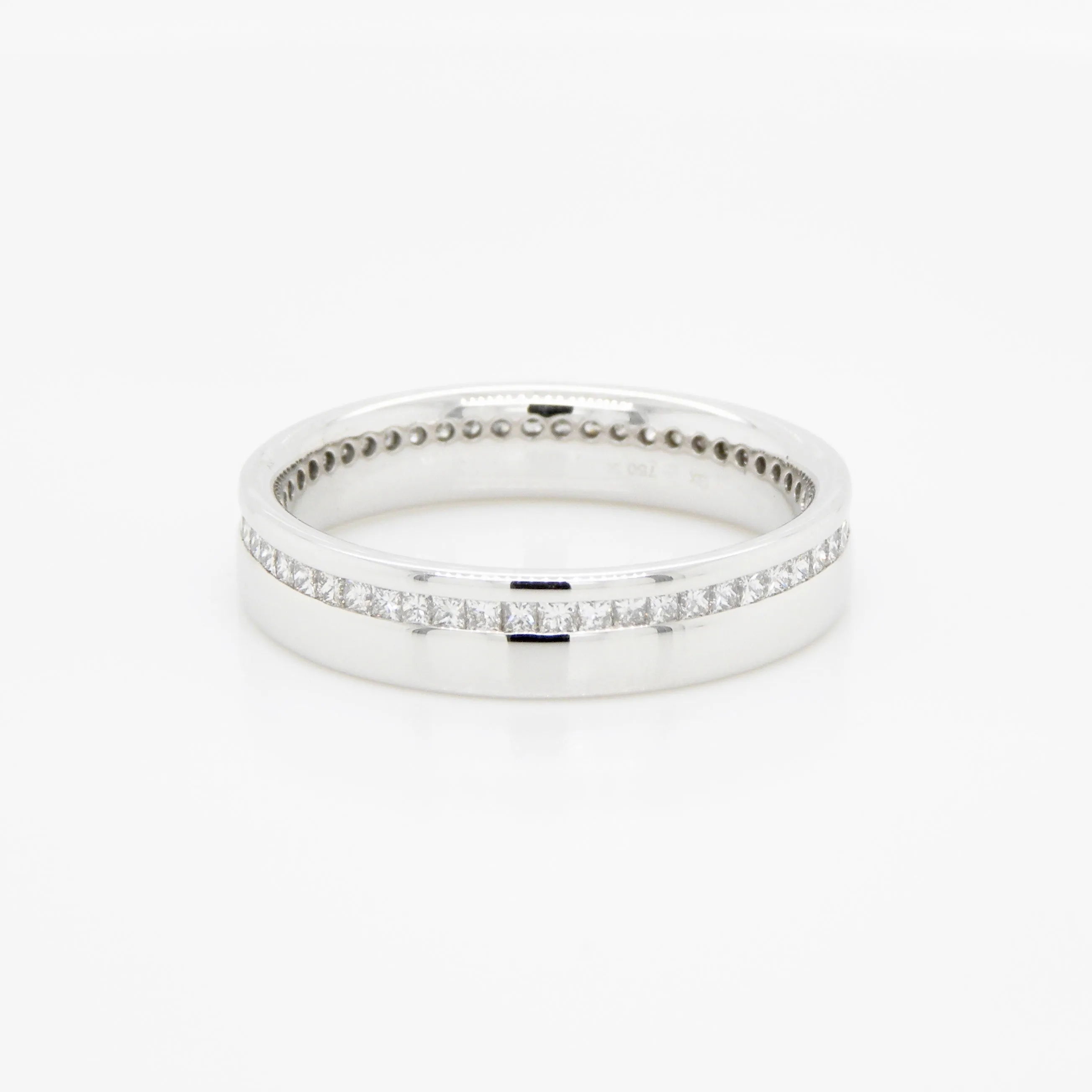 18ct White Gold Full Set Diamond Ring .54ct