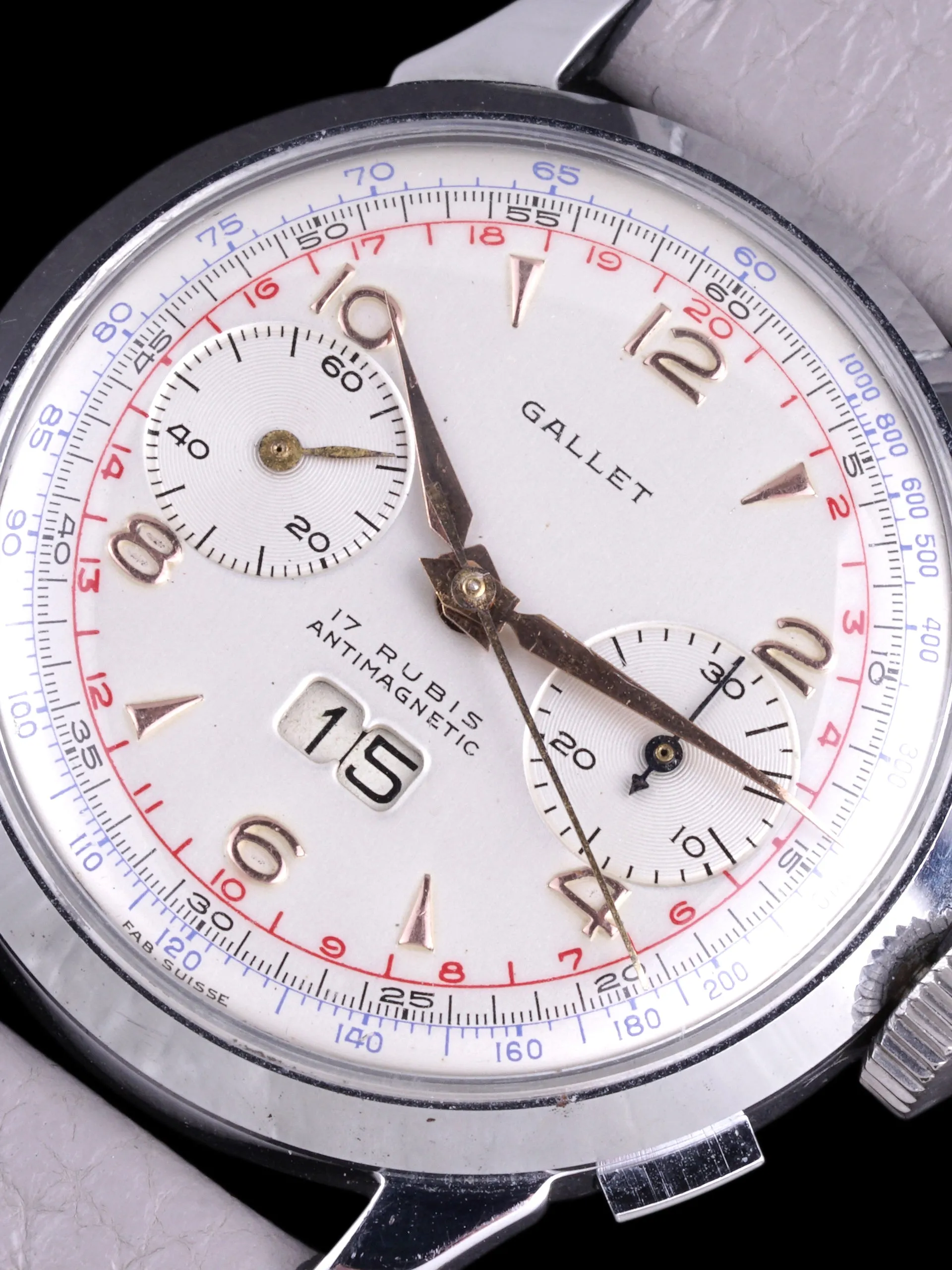 1950s Gallet "Big Date" Chronograph Venus Cal. 211