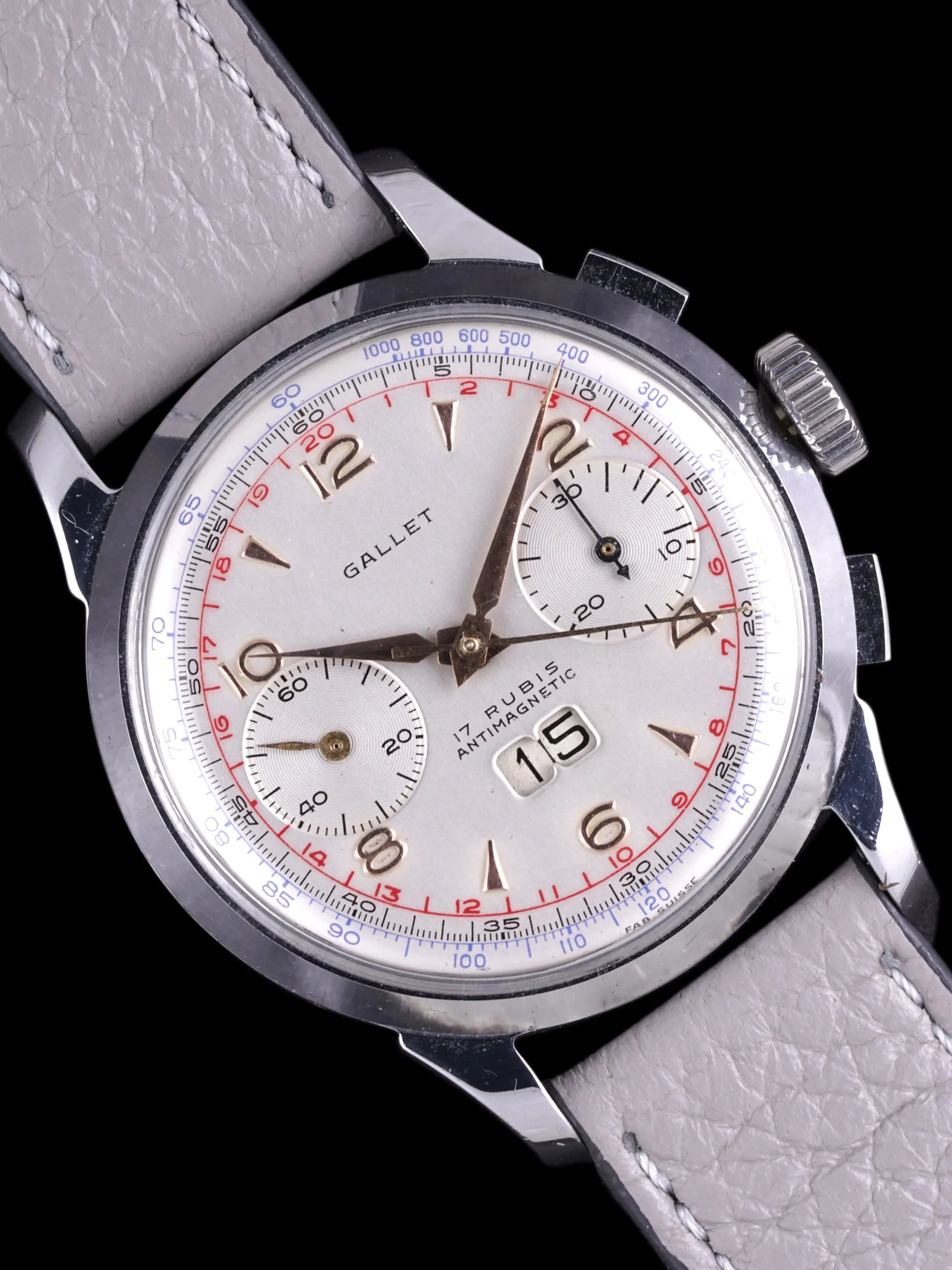 1950s Gallet "Big Date" Chronograph Venus Cal. 211