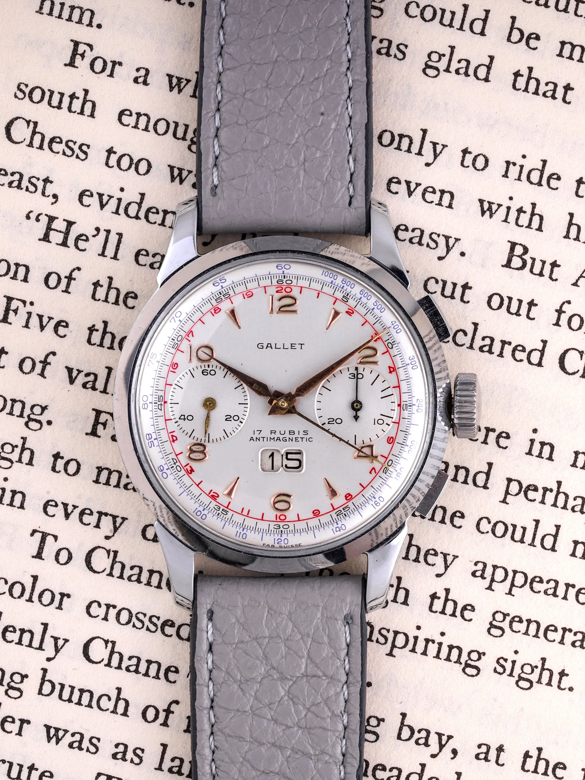 1950s Gallet "Big Date" Chronograph Venus Cal. 211