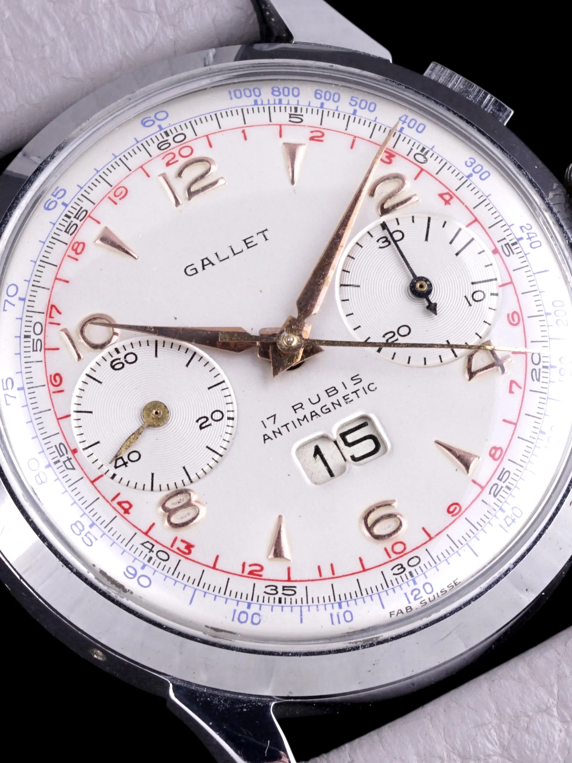1950s Gallet "Big Date" Chronograph Venus Cal. 211
