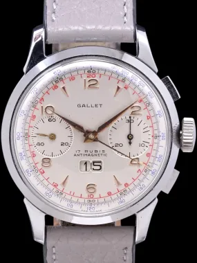 1950s Gallet "Big Date" Chronograph Venus Cal. 211