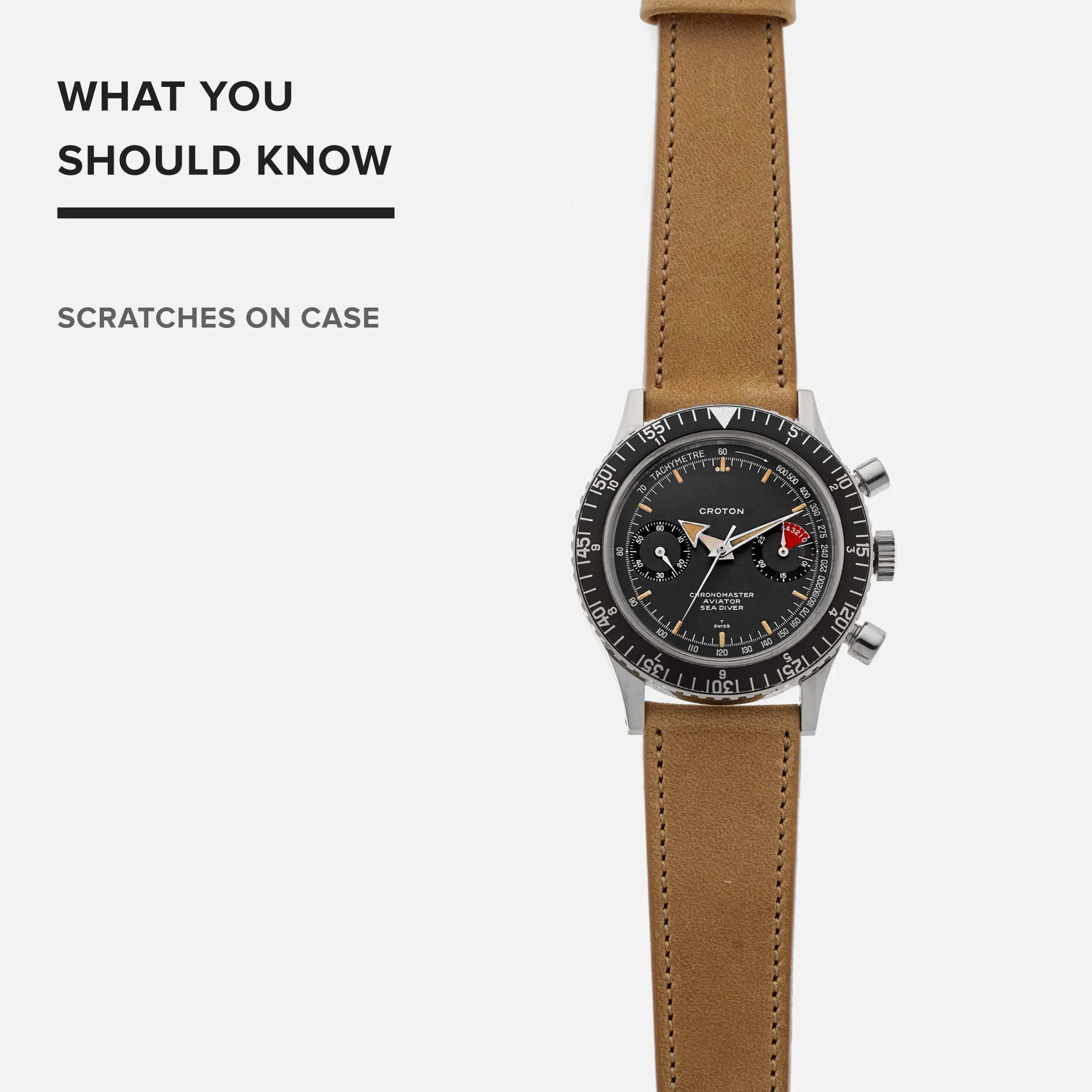 1960s Croton Chronomaster Aviator Sea Diver Ref. 105-9870