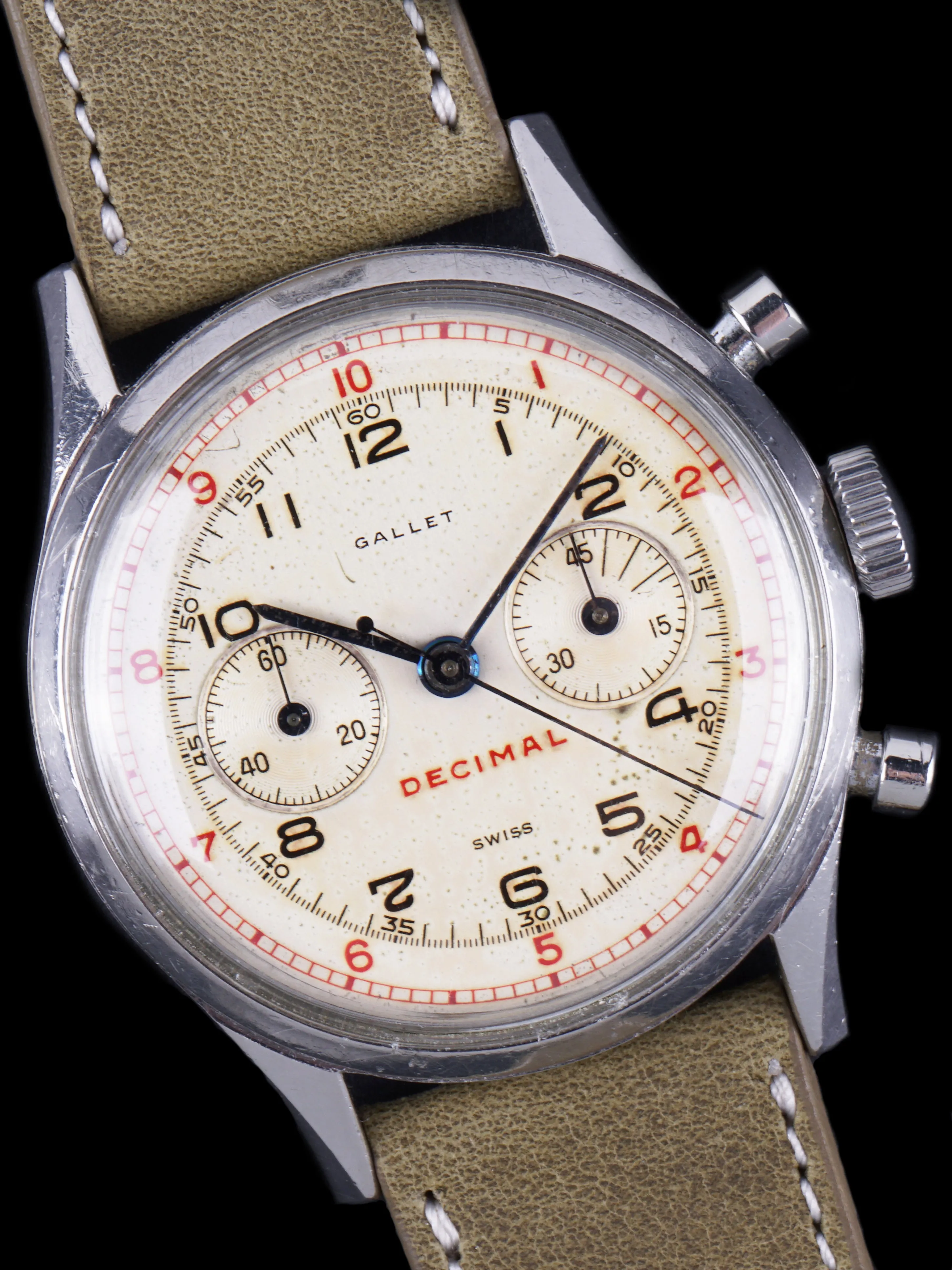 1960s Gallet MultiChron 45 Decimal Chronograph