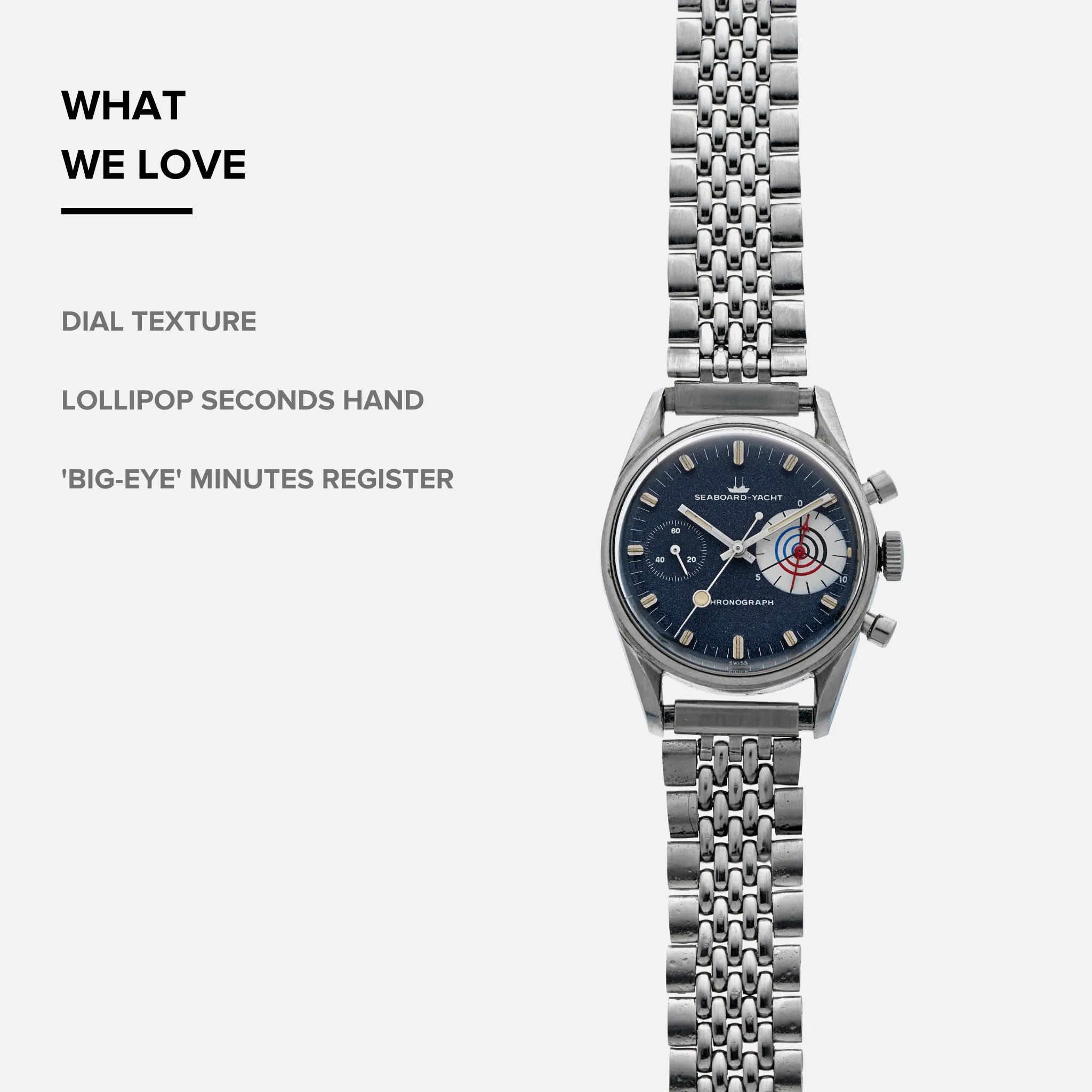 1960s Seaboard-Yacht 'Big Eye' Chronograph