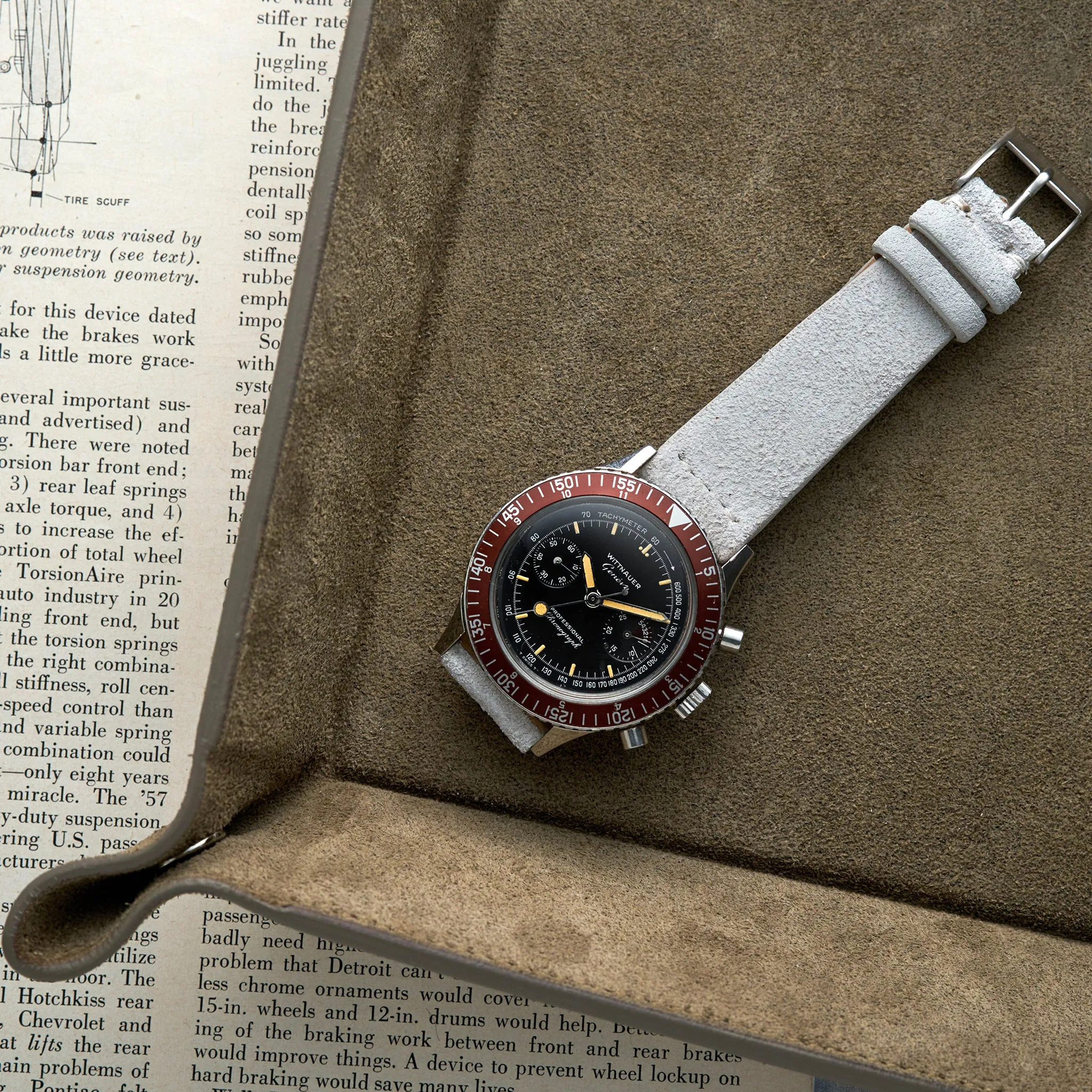 1960s Wittnauer Genève Professional Chronograph Reference 7004A
