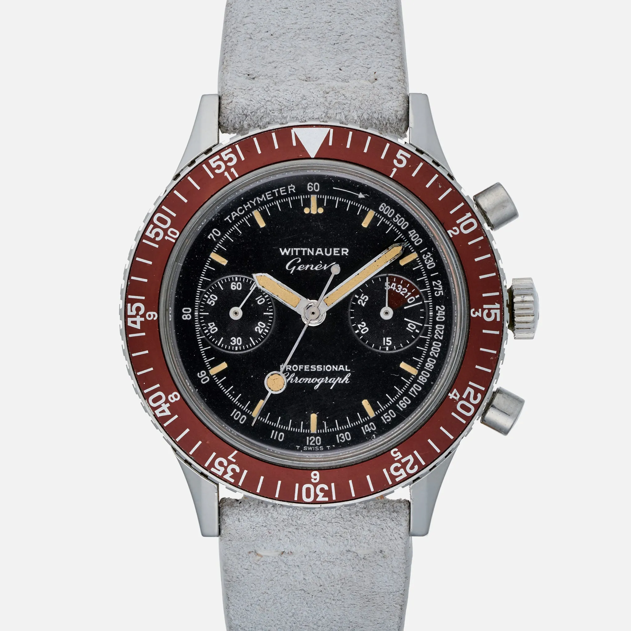 1960s Wittnauer Genève Professional Chronograph Reference 7004A