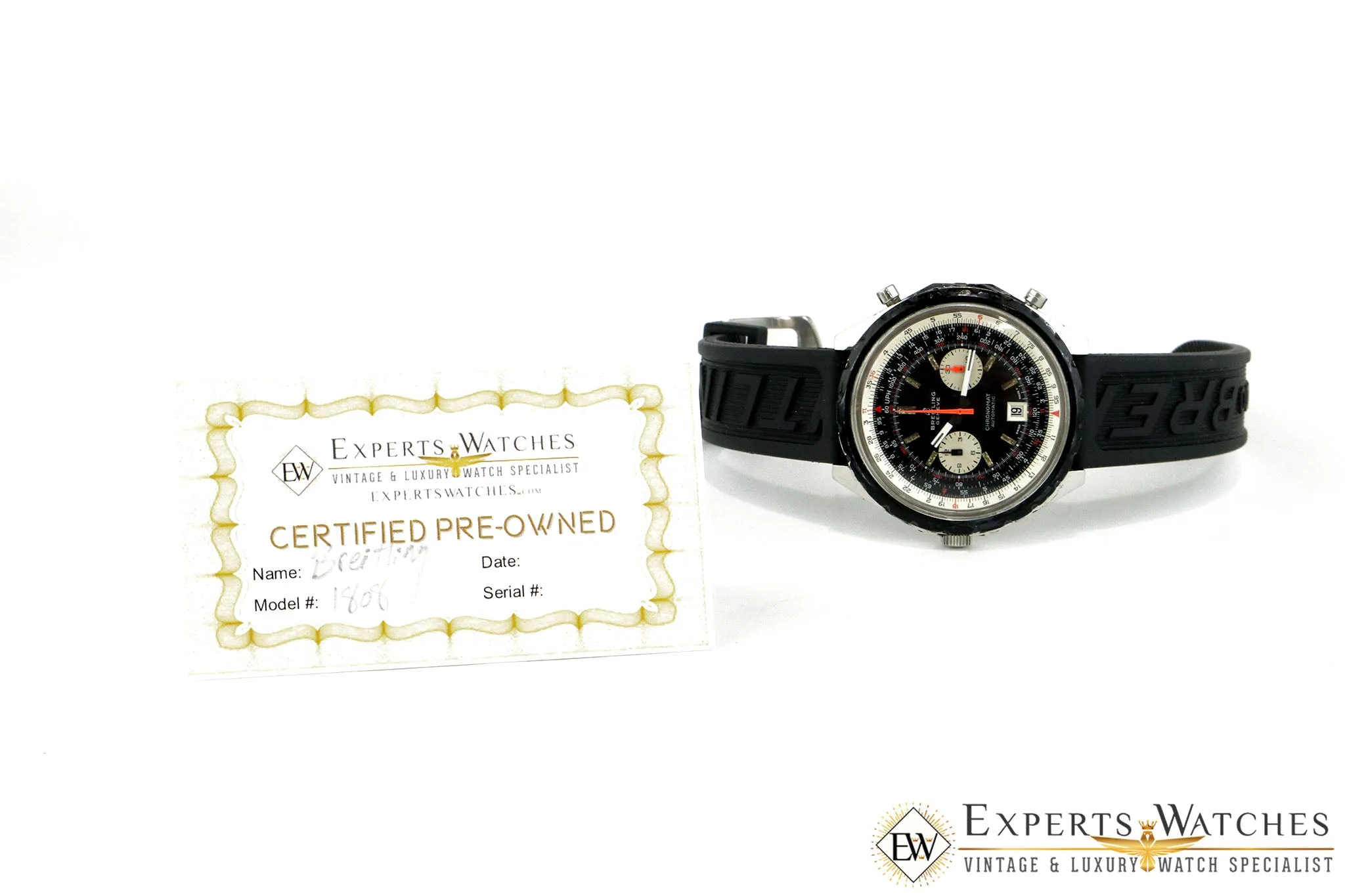 1969 Serviced Vintage Breitling ChonoMat Automatic Chronograph Cal 11 1808 48mm