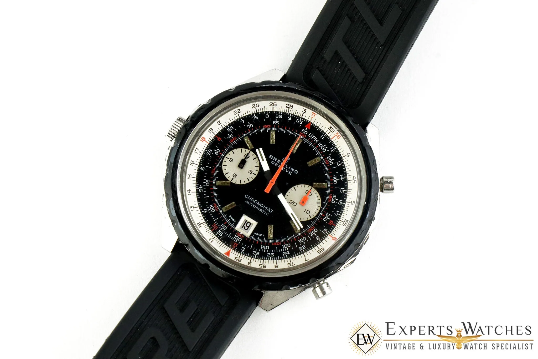 1969 Serviced Vintage Breitling ChonoMat Automatic Chronograph Cal 11 1808 48mm