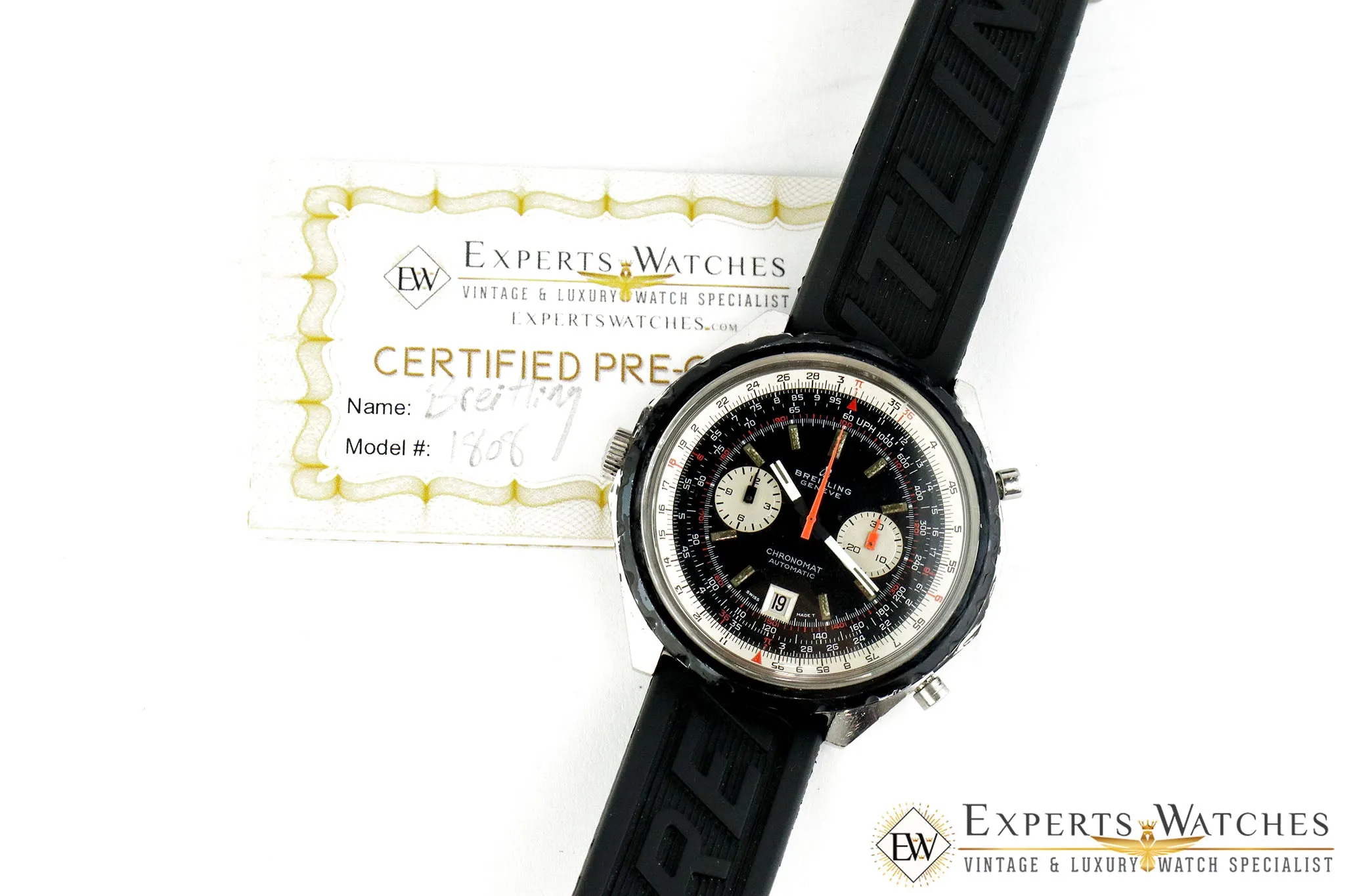 1969 Serviced Vintage Breitling ChonoMat Automatic Chronograph Cal 11 1808 48mm