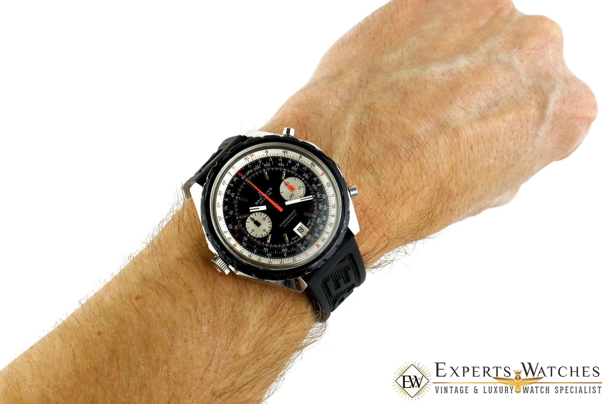 1969 Serviced Vintage Breitling ChonoMat Automatic Chronograph Cal 11 1808 48mm