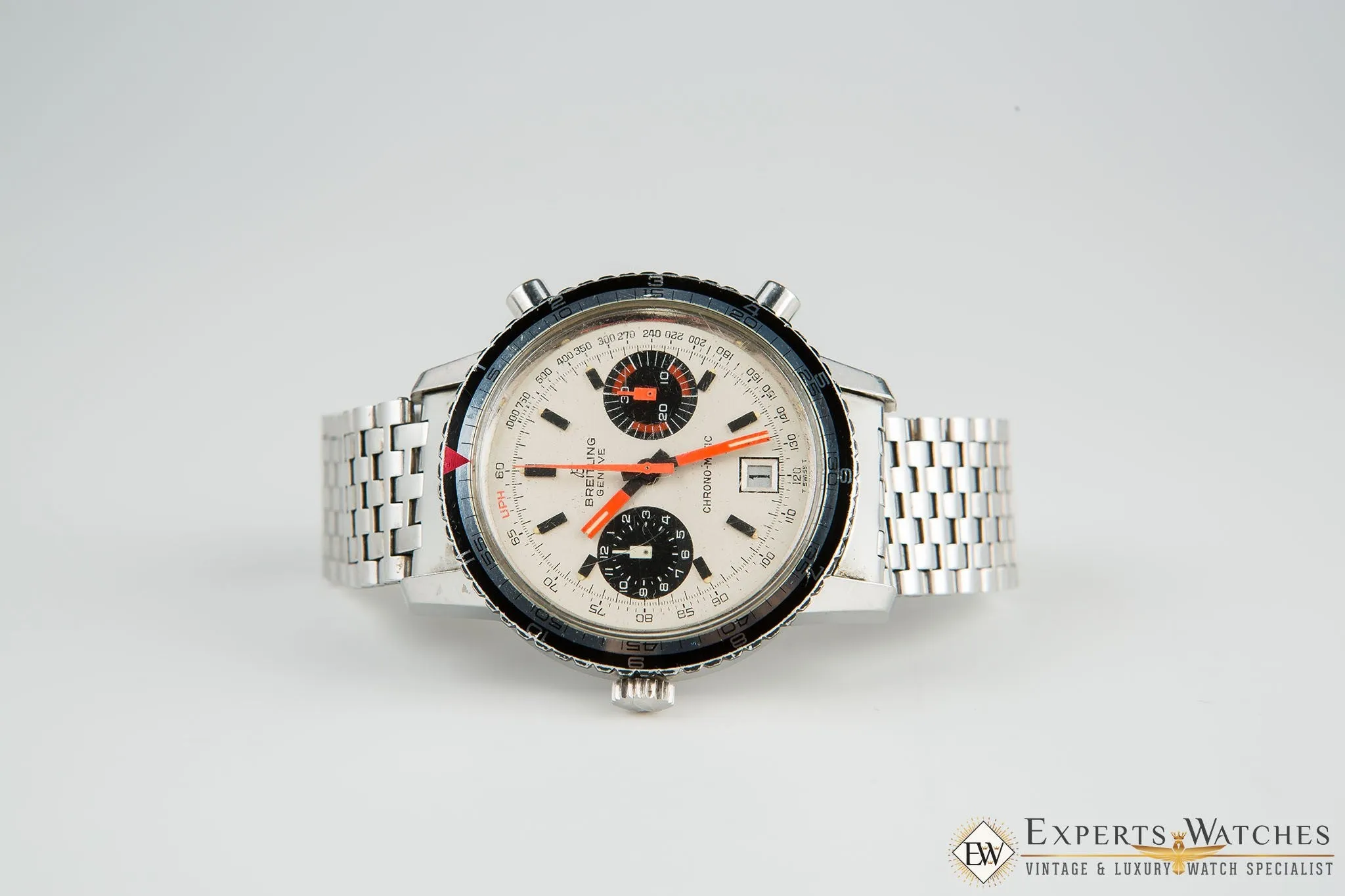 1969 Vintage Breitling Chrono-Matic 2110 Chronograph Cal 11 NSA Bracelet Watch