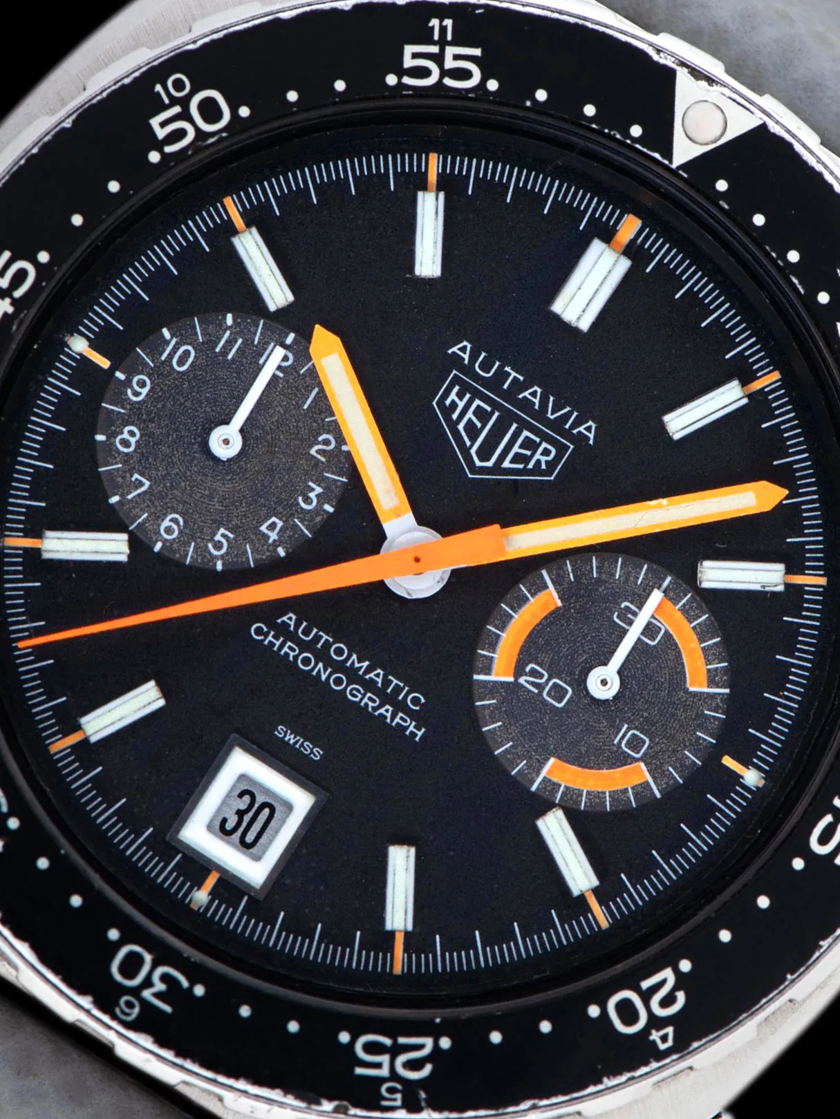 1970s Heuer Autavia Automatic (Ref. 11630MH) "Orange Boy"