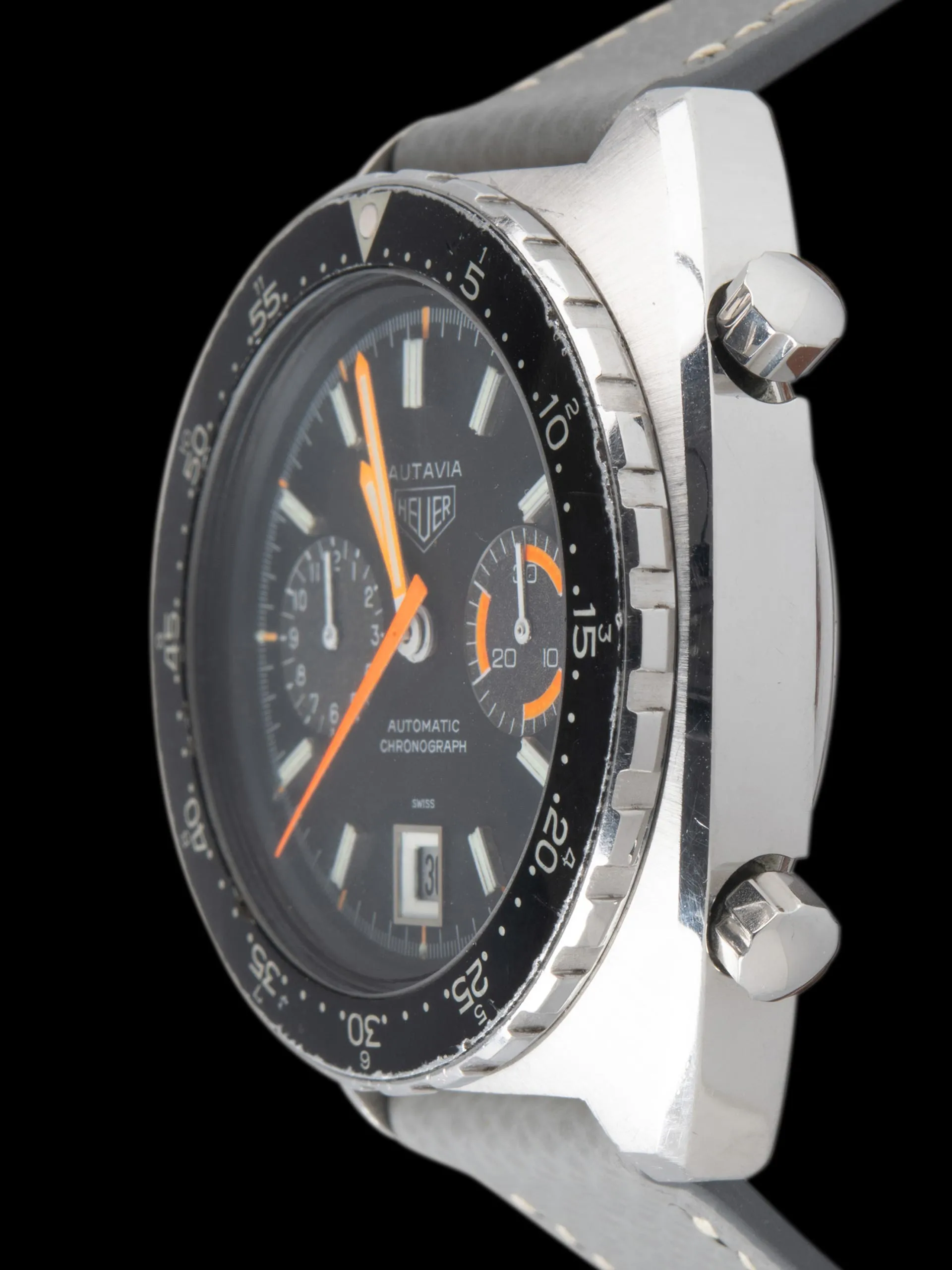 1970s Heuer Autavia Automatic (Ref. 11630MH) "Orange Boy"