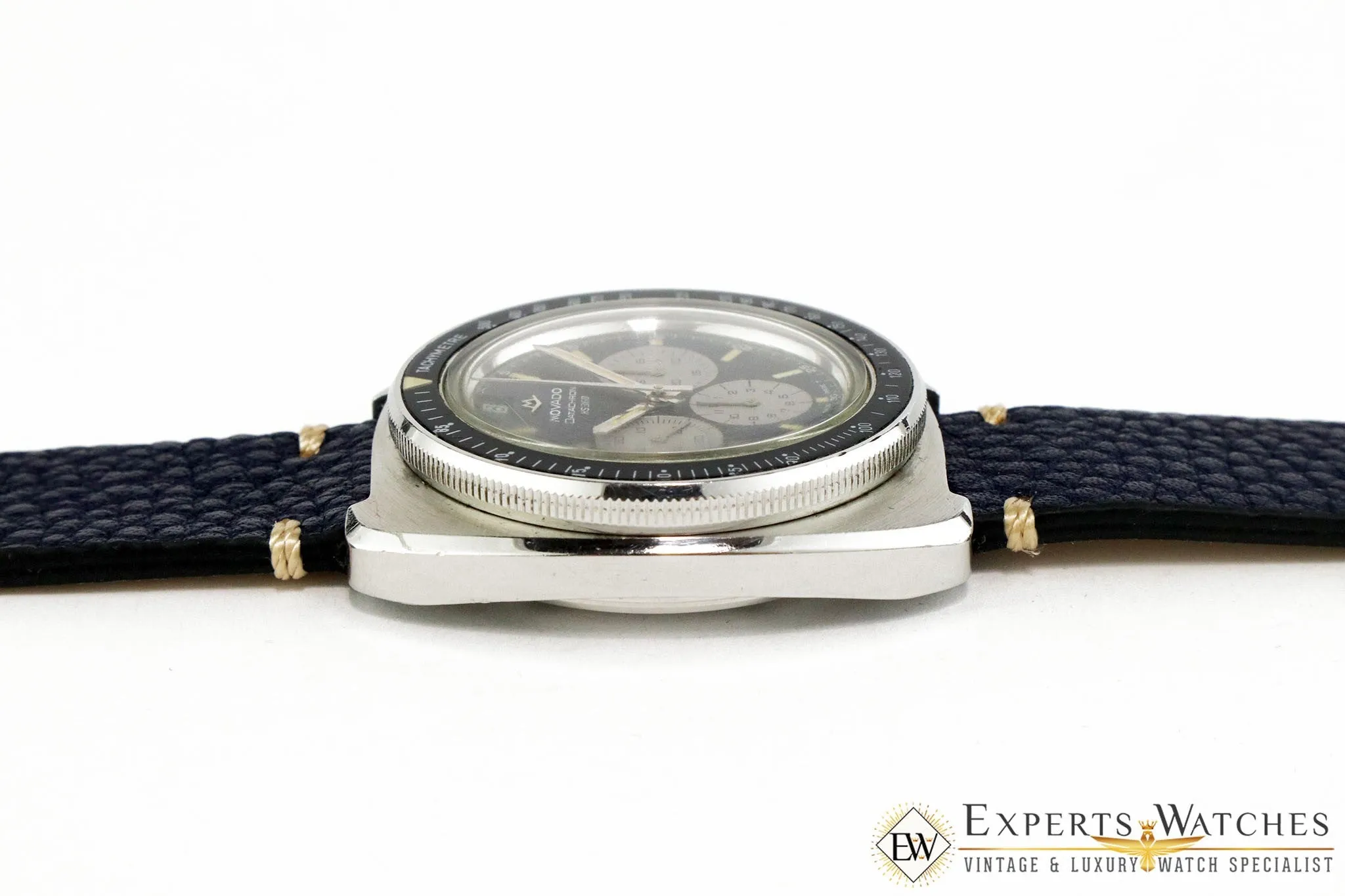 1970's Serviced Vintage Movado DataChron Zenith El Primero PHC 3019 Datron Chronograph Watch