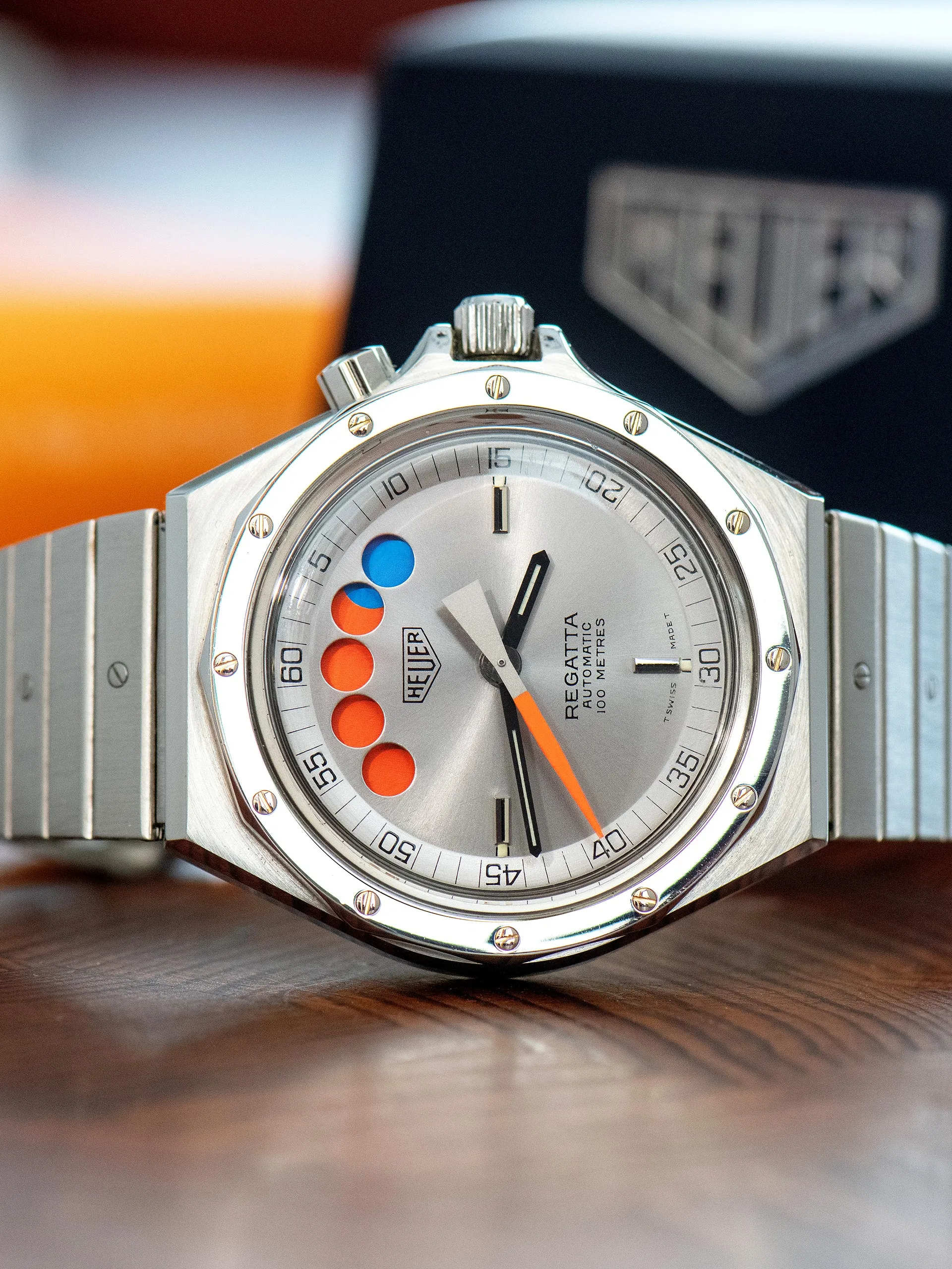 1980s Heuer Regatta (Ref. 134.500) Box & Papers