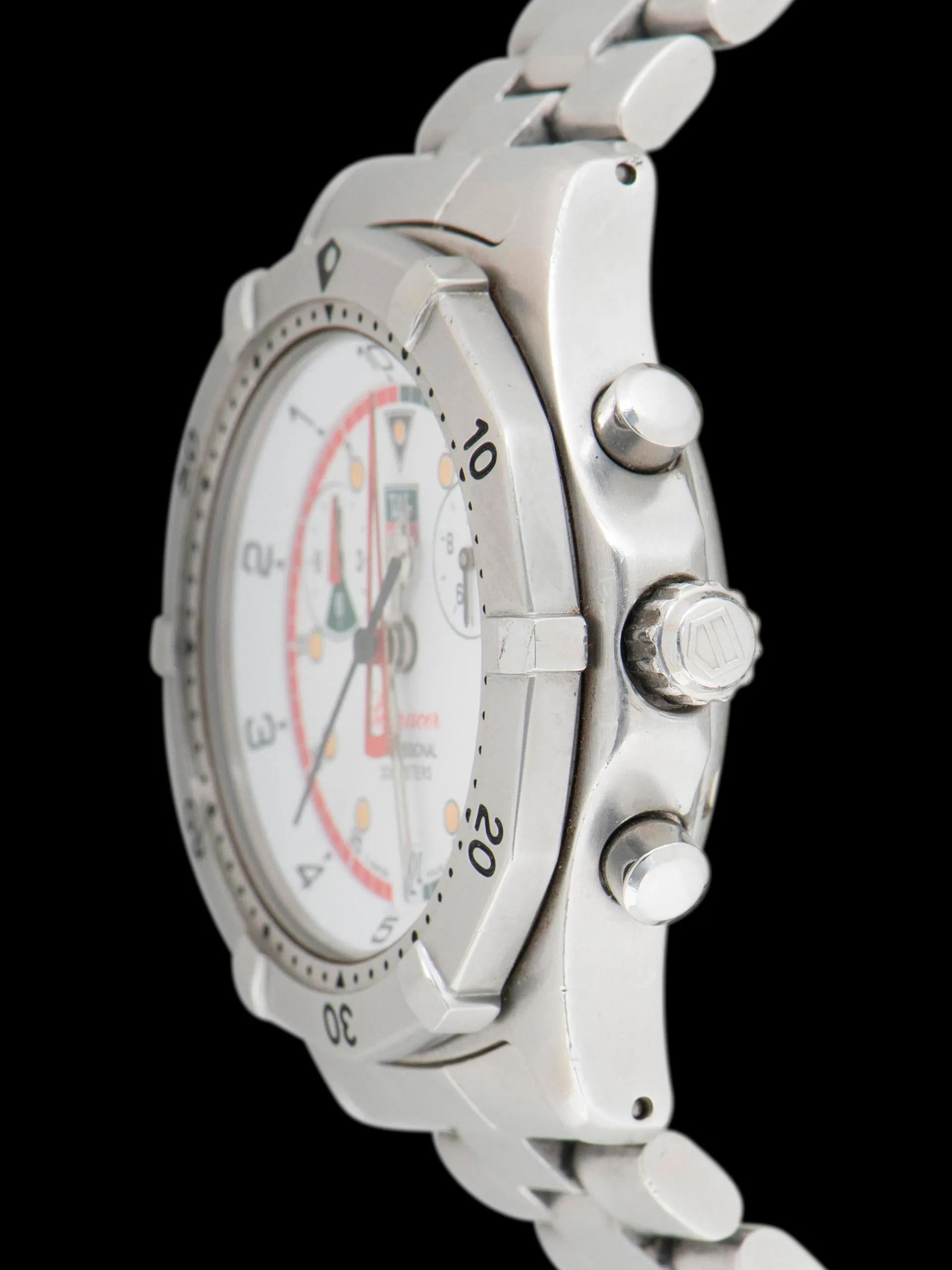 1990s TAG Heuer 2000 Searacer Regatta Chronograph (Ref. CK111R) W/ Service Case & Service Card