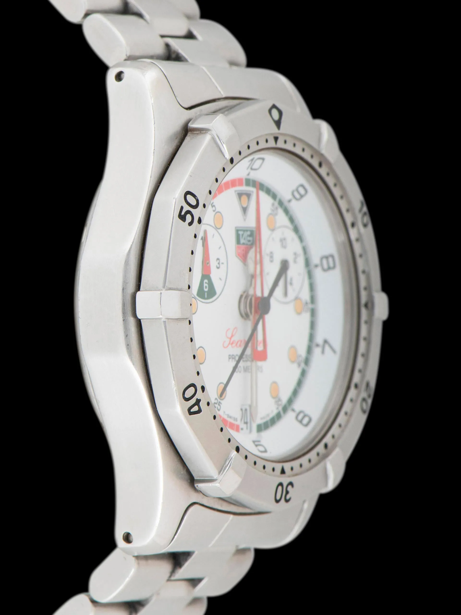 1990s TAG Heuer 2000 Searacer Regatta Chronograph (Ref. CK111R) W/ Service Case & Service Card