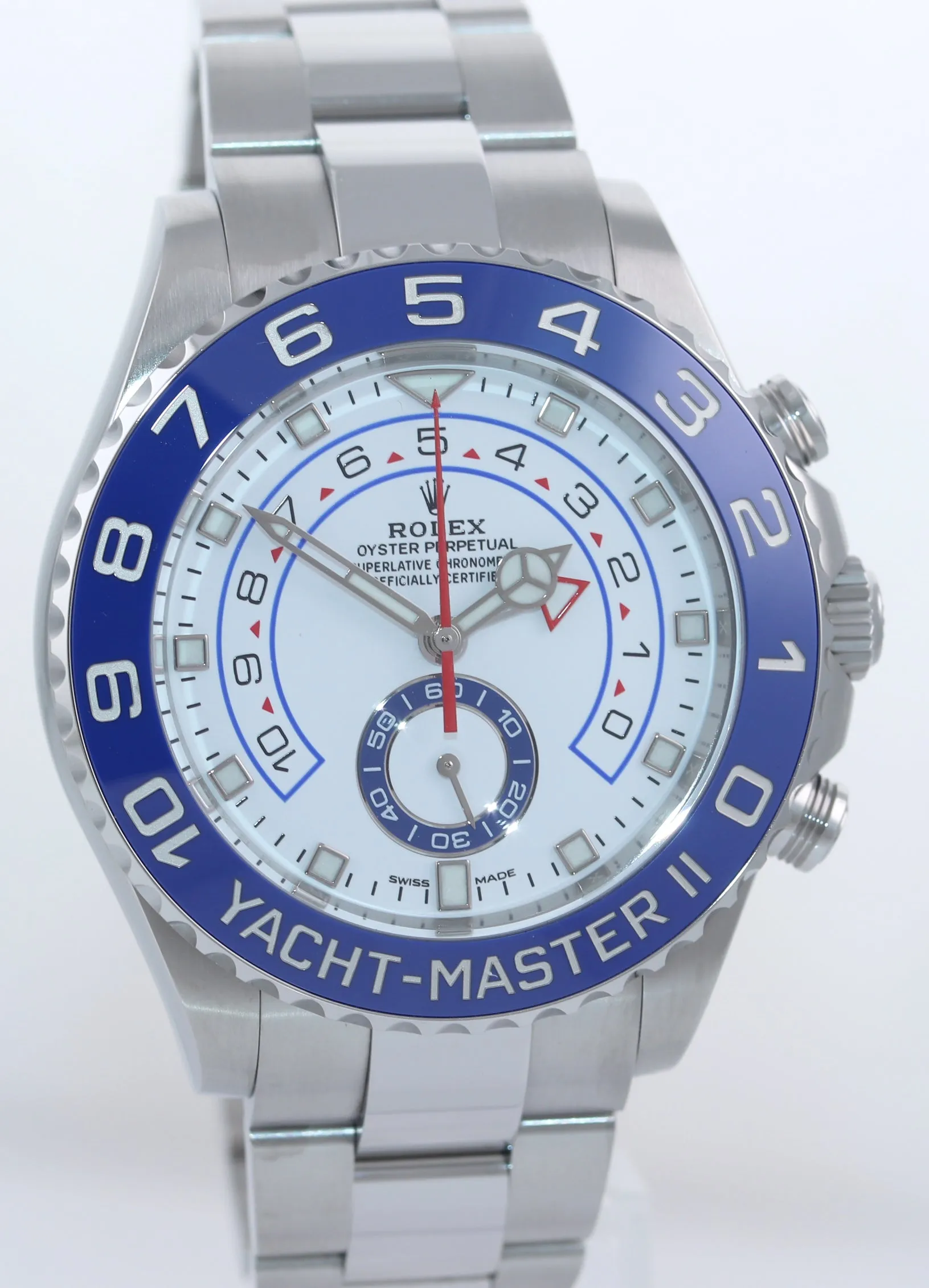 2019 PAPERS Rolex Yacht-Master 2 NEW HANDS Steel Blue 116680 Watch Box