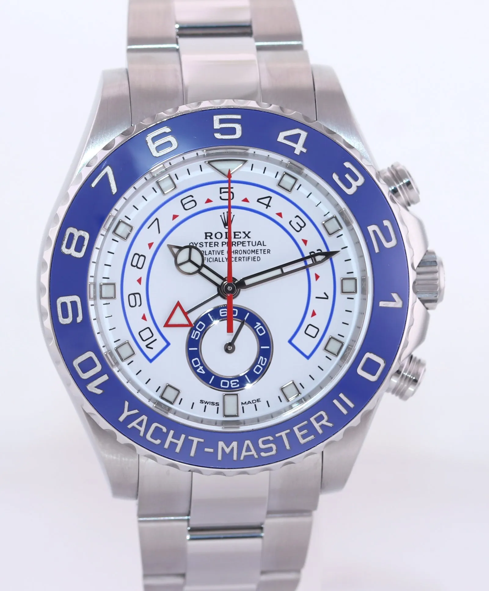 2021 NEW PAPERS Rolex Yacht-Master 2 NEW MERC HANDS Steel Blue 116680 Watch