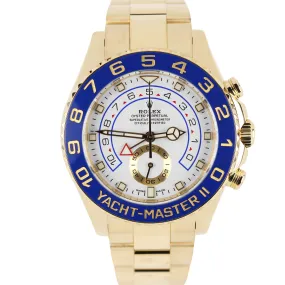 2021 Rolex Yacht-Master II NEW STYLE HANDS 18k Yellow Gold 44mm Watch 116688 BOX