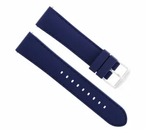20MM SOFT RUBBER SILICONE DIVER WATCH BAND STRAP FOR BULOVA ACCUTRON BLUE