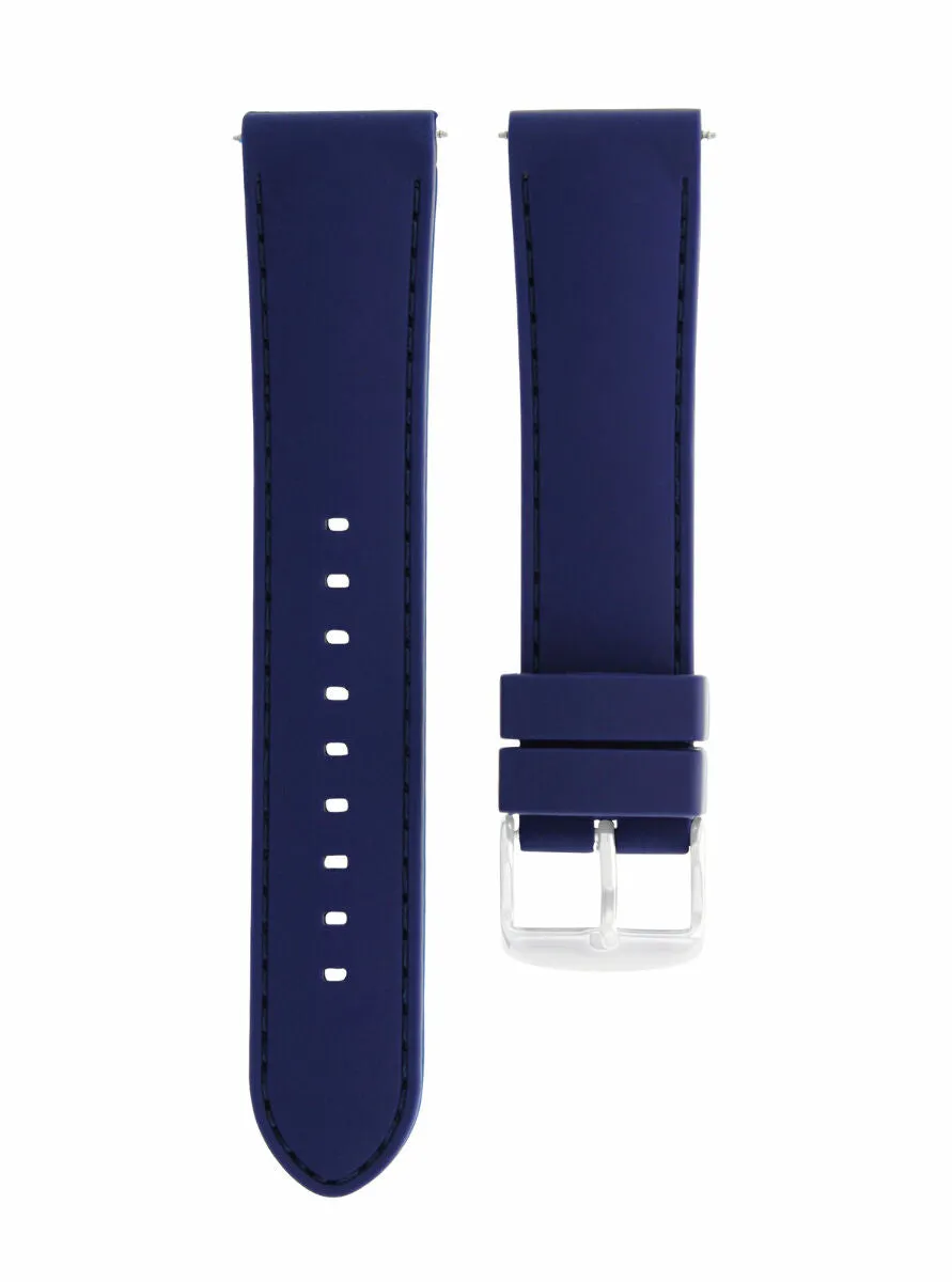 20MM SOFT RUBBER SILICONE DIVER WATCH BAND STRAP FOR BULOVA ACCUTRON BLUE