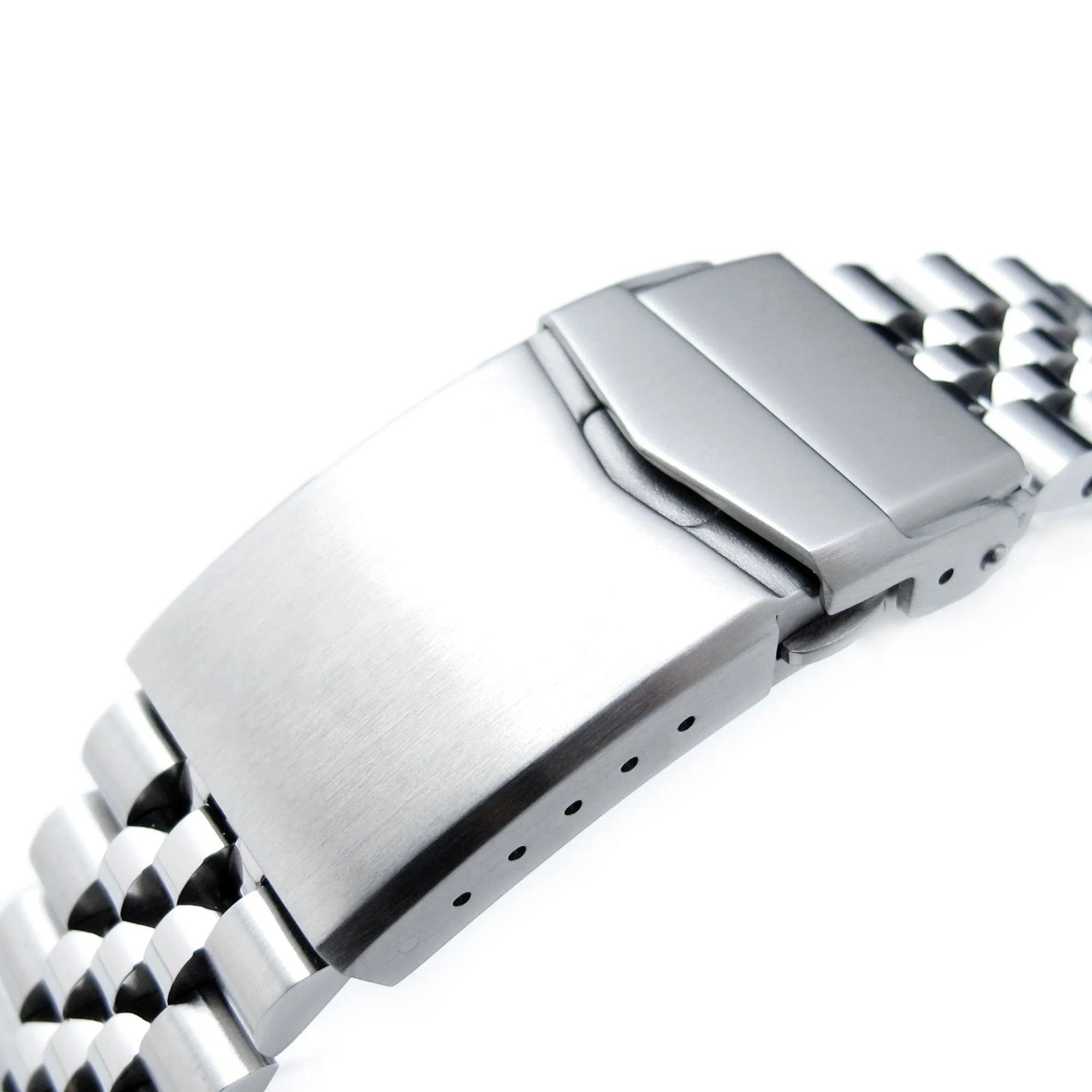 20mm Super-J Louis compatible with Omega Seamaster 41mm V-Clasp Brushed