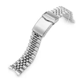 20mm Super-J Louis compatible with Omega Seamaster 41mm V-Clasp Brushed