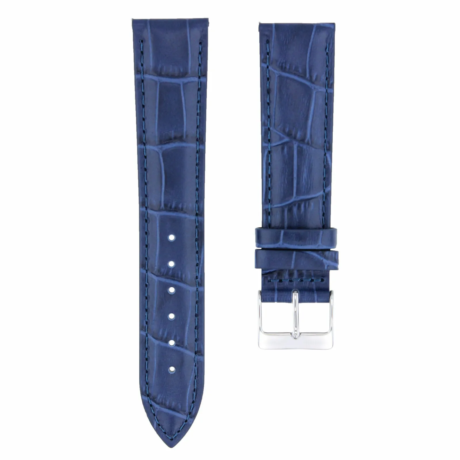 21MM LEATHER WATCH BAND STRAP FOR TISSOT PRC200 SEASTAR 100 CLASSIC WATCH BLUE