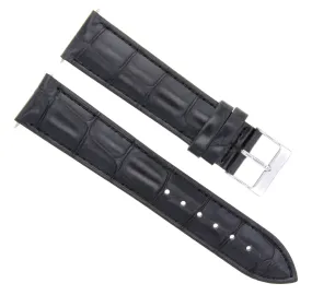 22MM ITALIAN LEATHER WATCH BAND STRAP FOR INVICTA PRO DIVER RUSSIAN WATCH BLACK