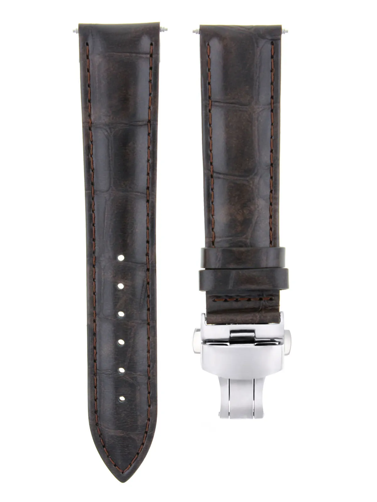 22MM LEATHER STRAP BAND FOR TUDOR BLACK BAY HERITAGE 79220R 70330 WATCH D/BROWN