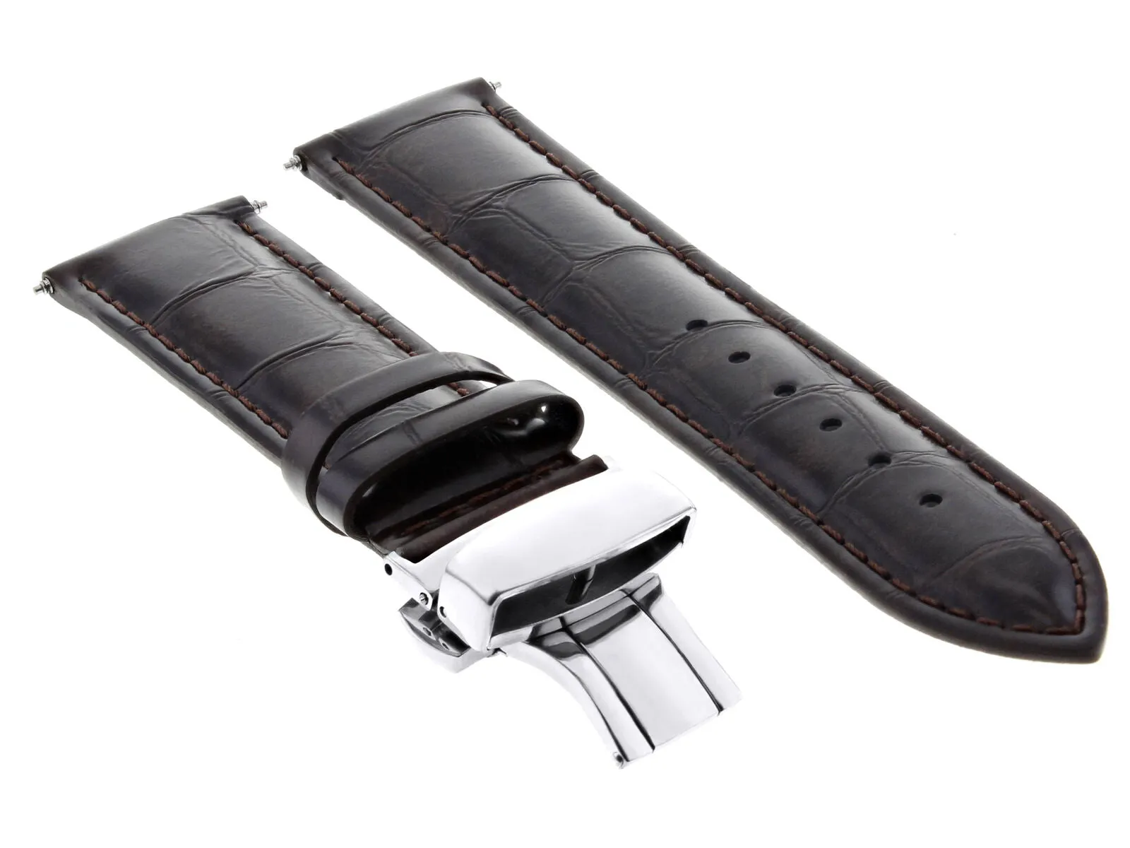 22MM LEATHER STRAP BAND FOR TUDOR BLACK BAY HERITAGE 79220R 70330 WATCH D/BROWN