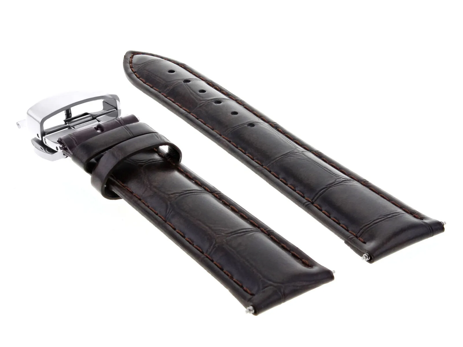 22MM LEATHER STRAP BAND FOR TUDOR BLACK BAY HERITAGE 79220R 70330 WATCH D/BROWN
