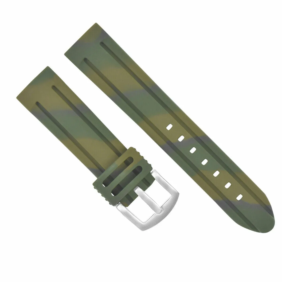 22MM RUBBER DIVER WATCH STRAP BAND FOR SWISS ARMY MILITARY CLASSIC CHRONO WATCH
