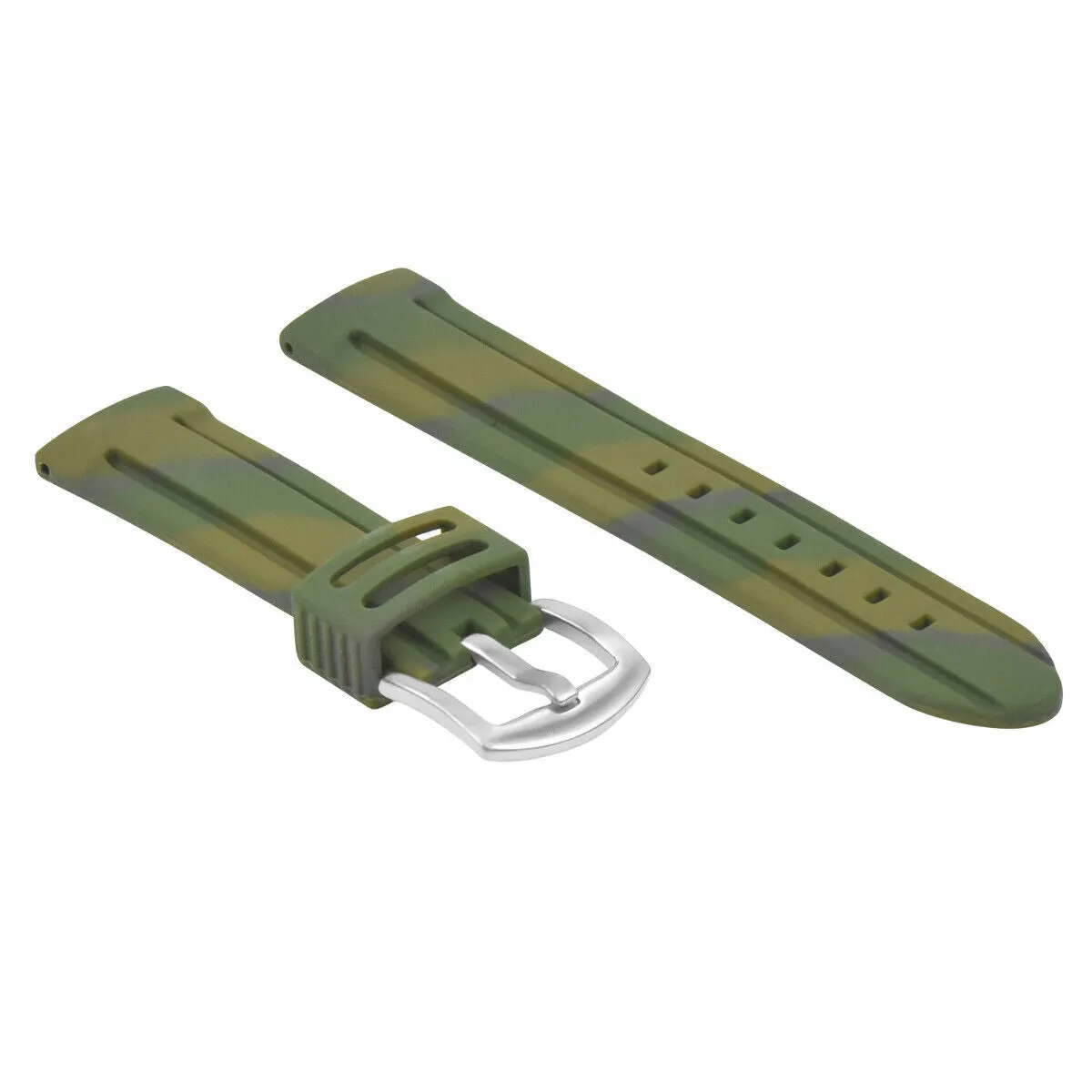 22MM RUBBER DIVER WATCH STRAP BAND FOR SWISS ARMY MILITARY CLASSIC CHRONO WATCH