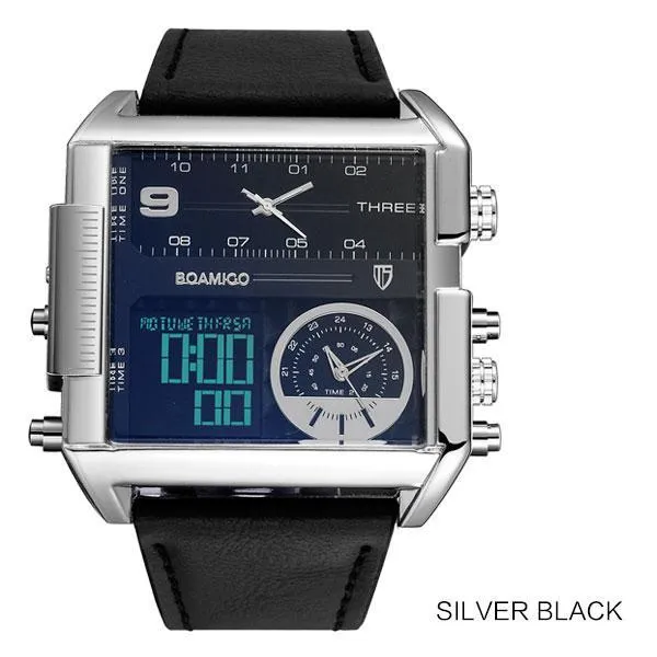 3-Timezone Luxury Sports Watch